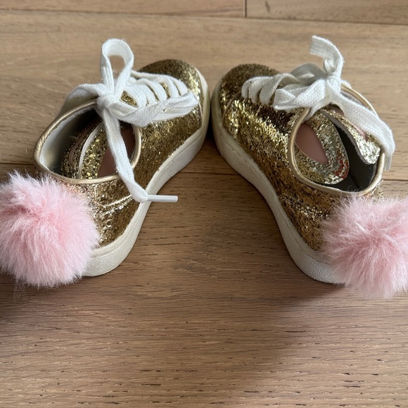 Gold Glitter Bunny Sneakers - Picture 7 of 7